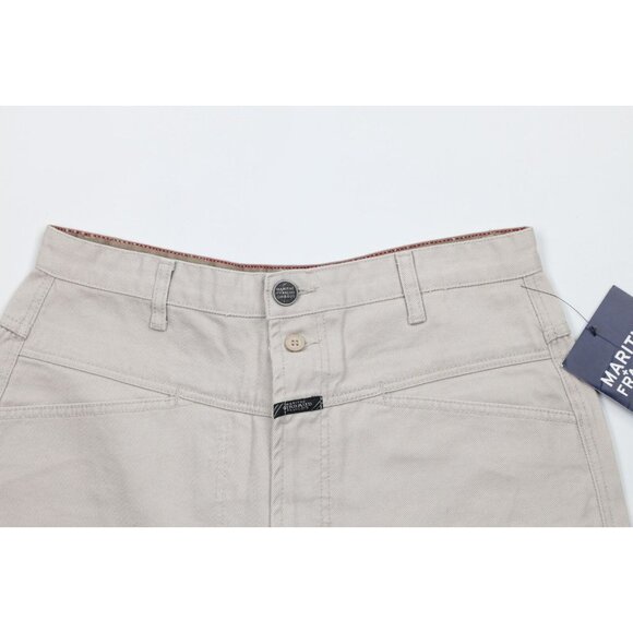 Deadstock Vtg 90s Marithe Francois Girbaud Mens 32 Baggy Denim Jean Shorts Gray - Picture 2 of 11